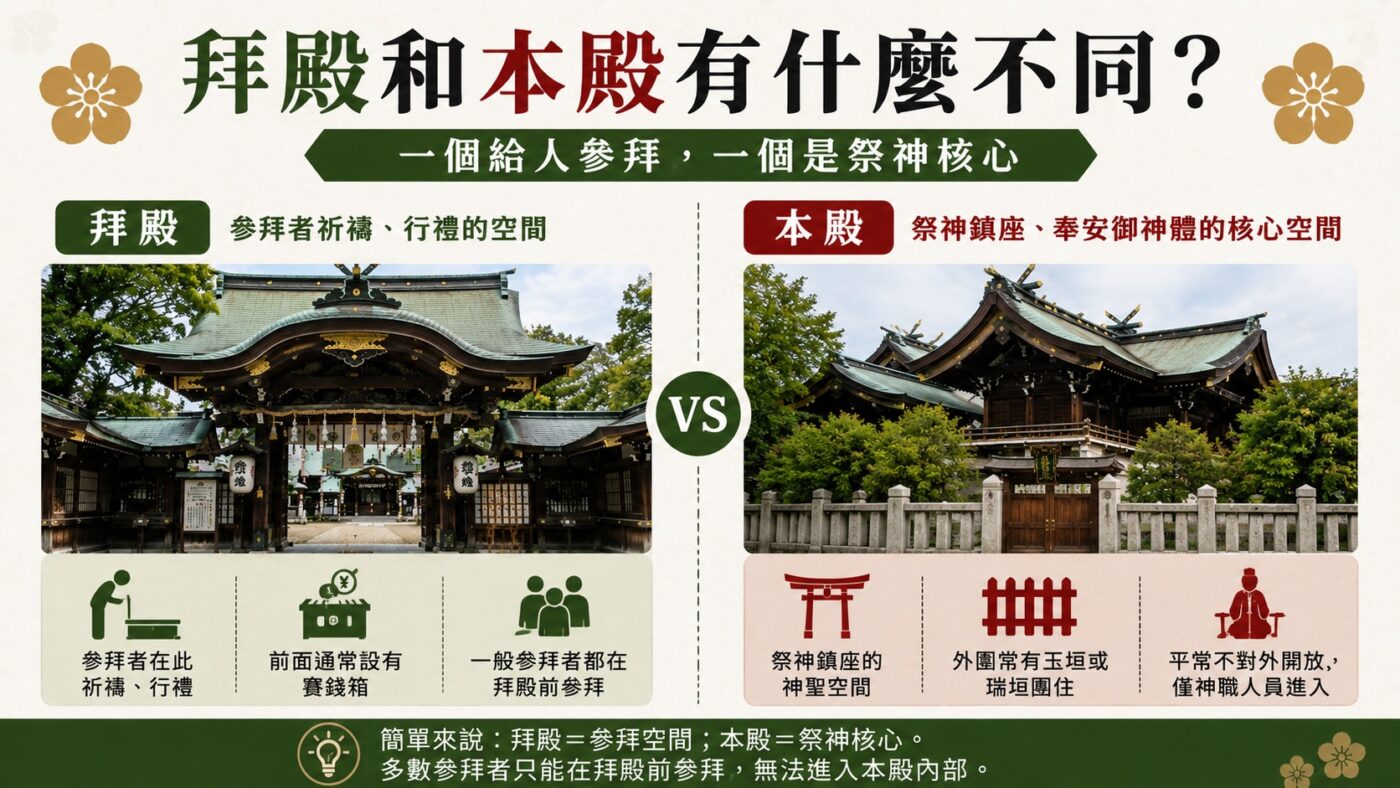 拜殿和本殿有什麼不同重點整理