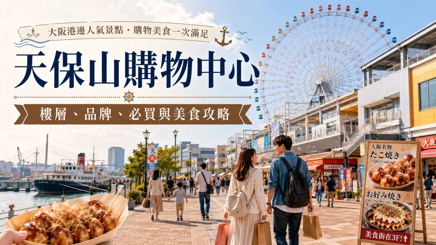 天保山購物中心：樓層、品牌、必買與美食攻略