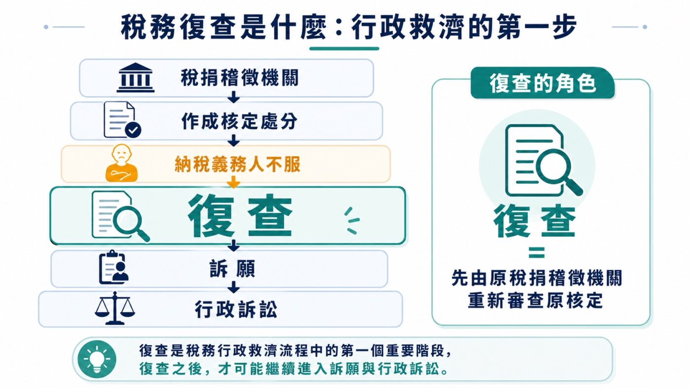 稅務復查是什麼:收到核定不服的第一步重點整理