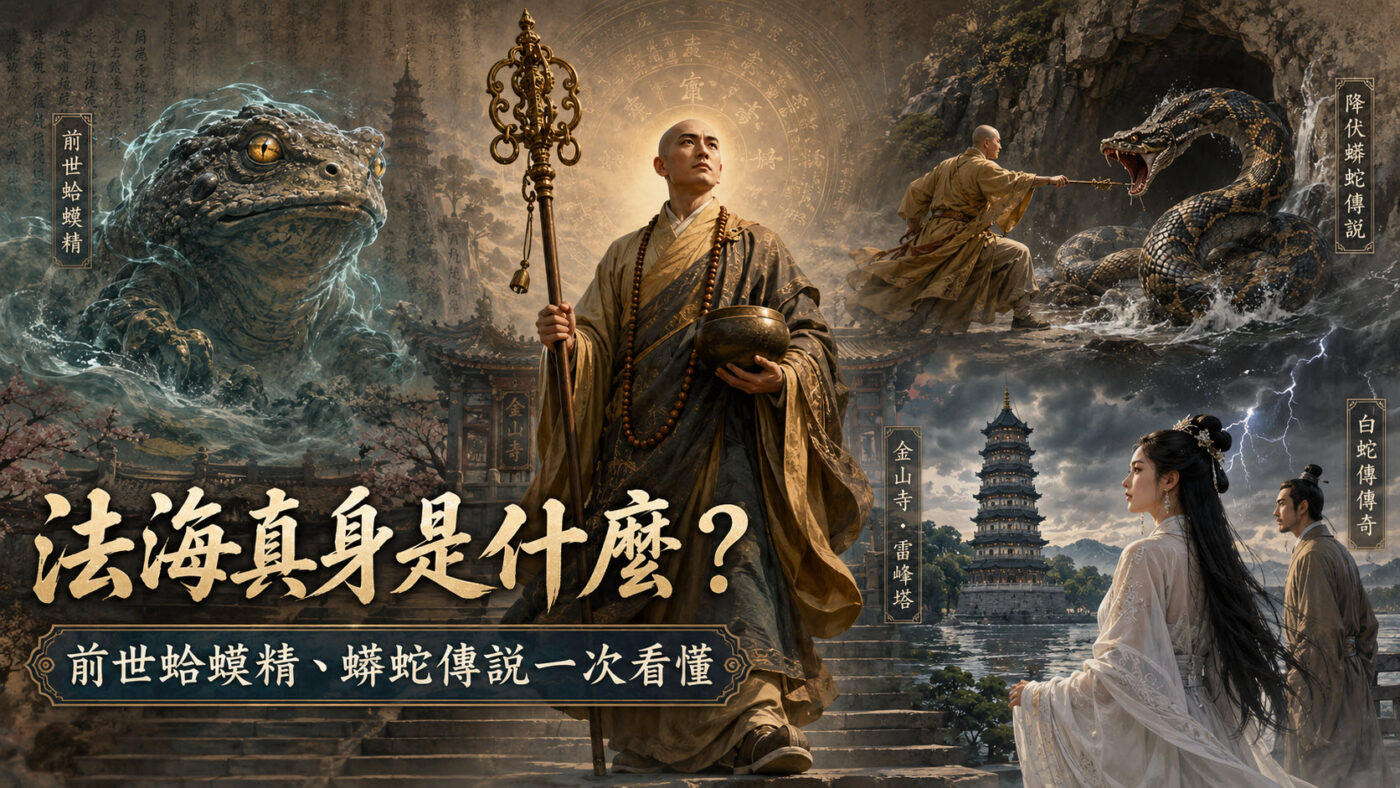 法海真身是什麼？前世蛤蟆精、蟒蛇傳說一次看懂