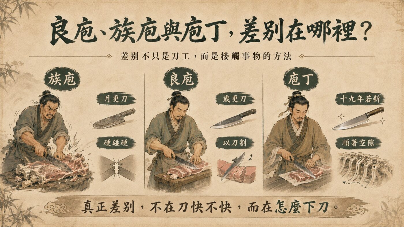 良庖、族庖與庖丁：真正差別不在刀快不快 9