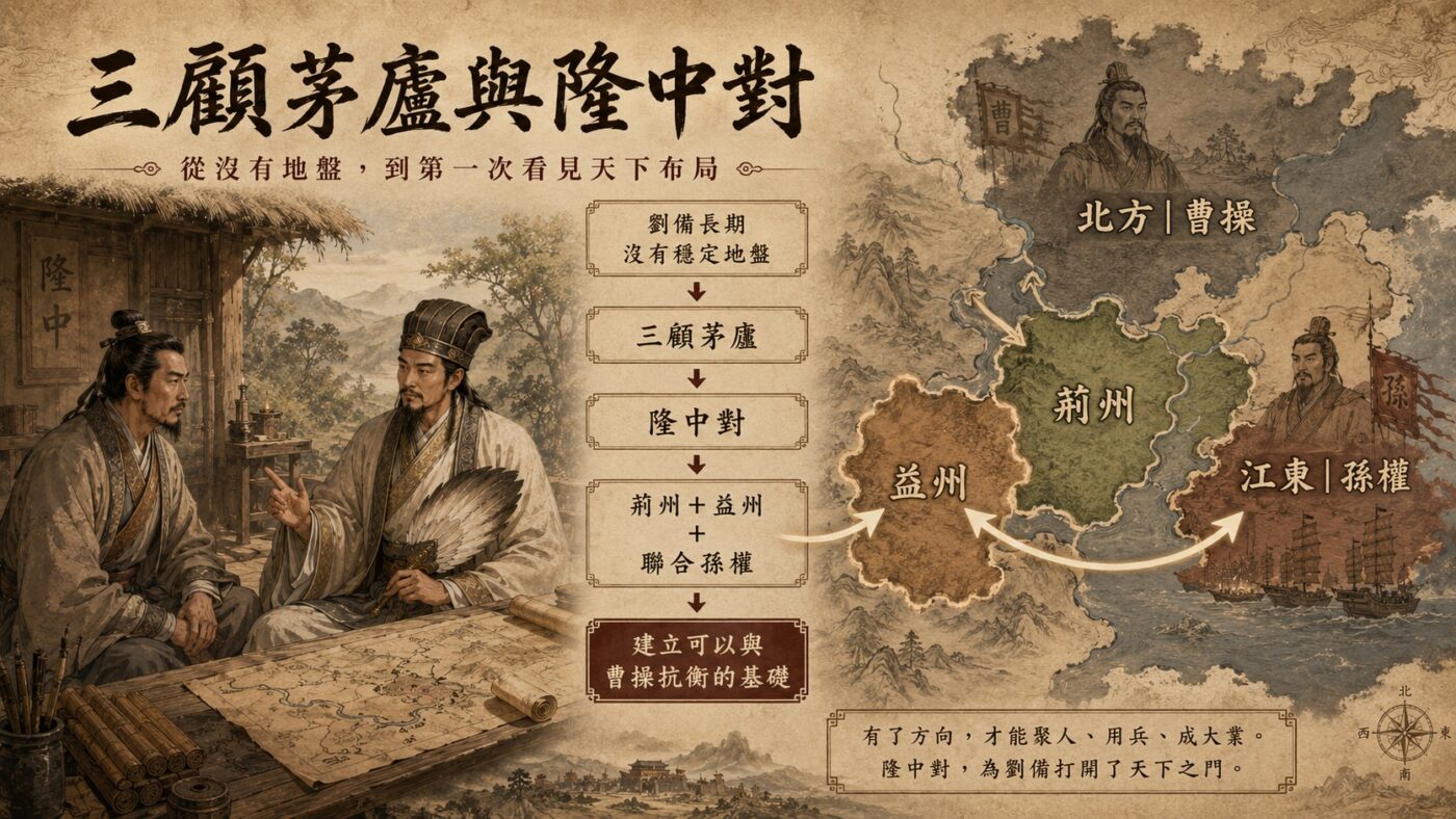三顧茅廬與隆中對：青年諸葛亮走出隆中