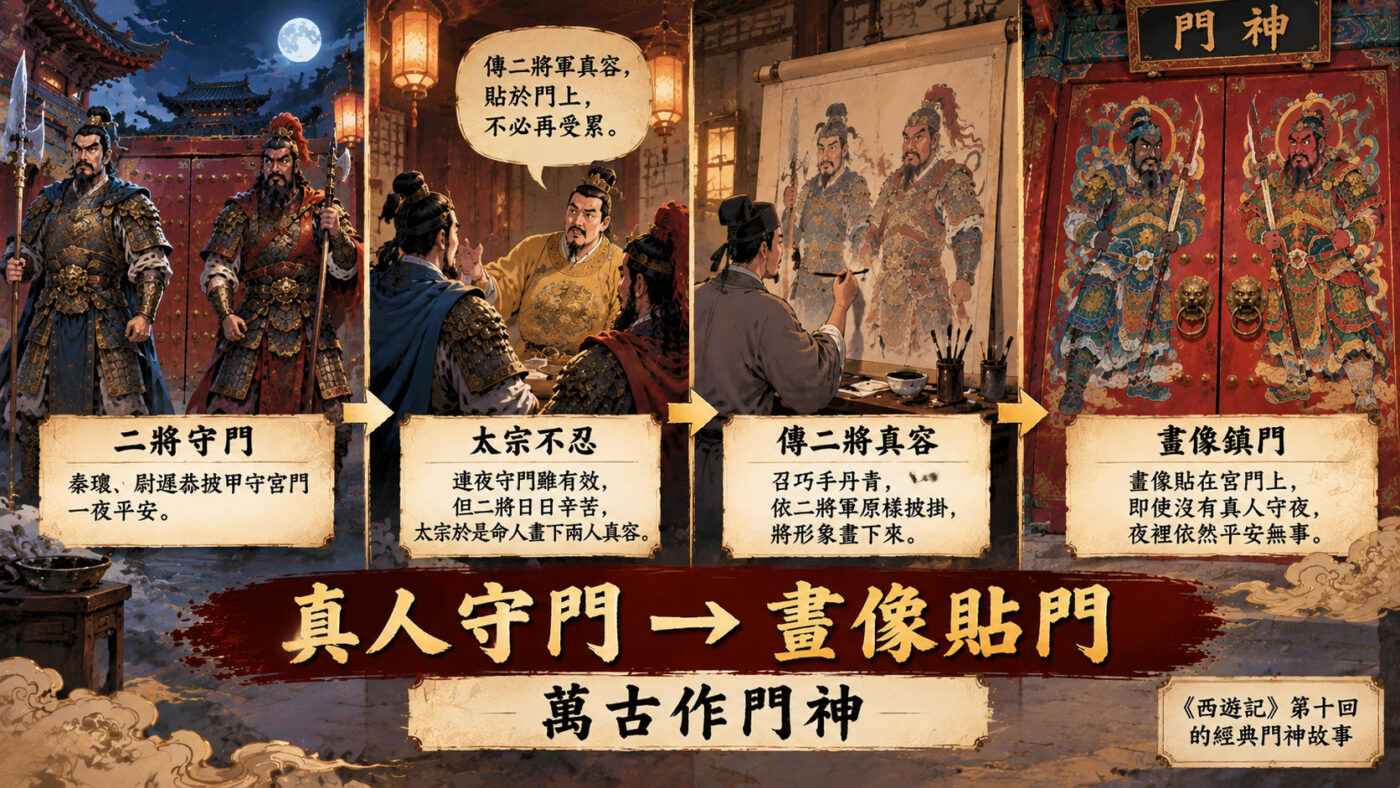 從真人守門到畫像貼門,唐太宗讓兩位將軍不用再熬夜 知識卡