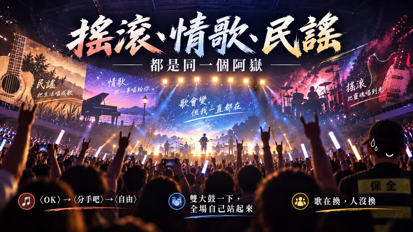 搖滾、情歌、民謠都是同一個阿嶽 知識卡