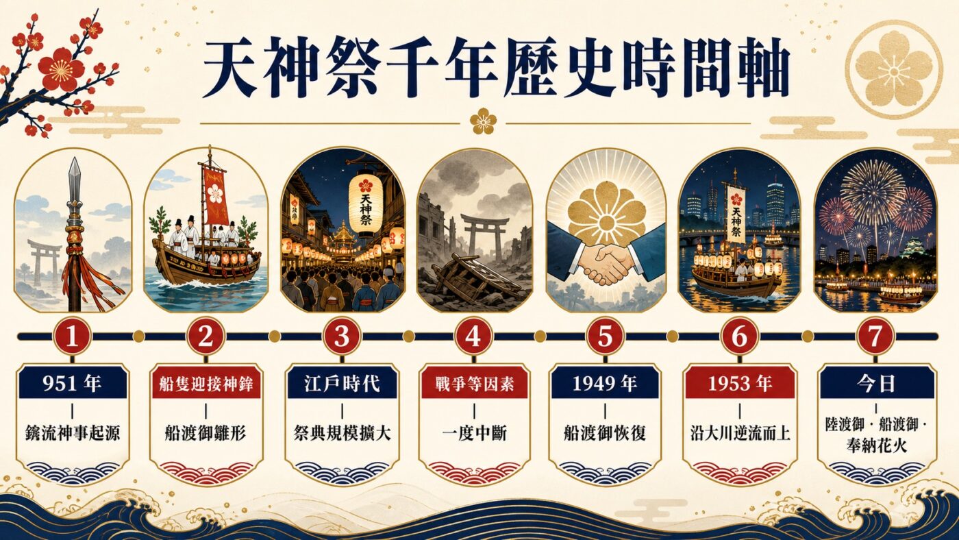 天神祭由來與千年歷史重點整理